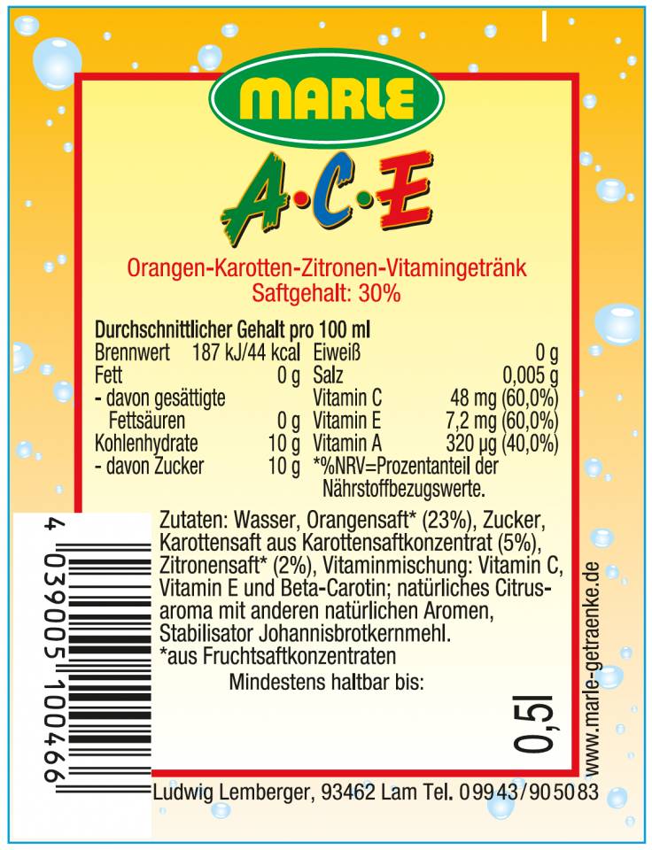 Marle ACE Orange-Karotte 10046