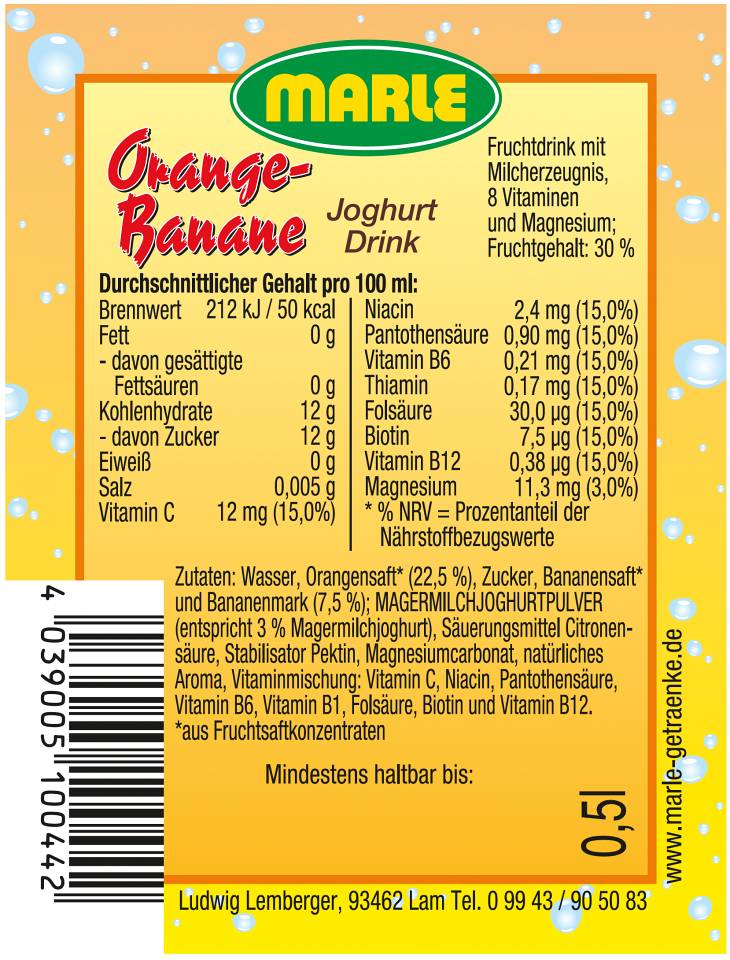 Marle Orange-Banane 10044